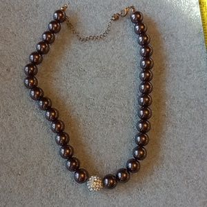 Bronze color Bead Necklace #360